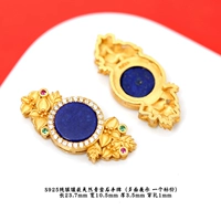 Серебряная бирка из стерлингового серебра 26 # с бриллиантами и лазуритом