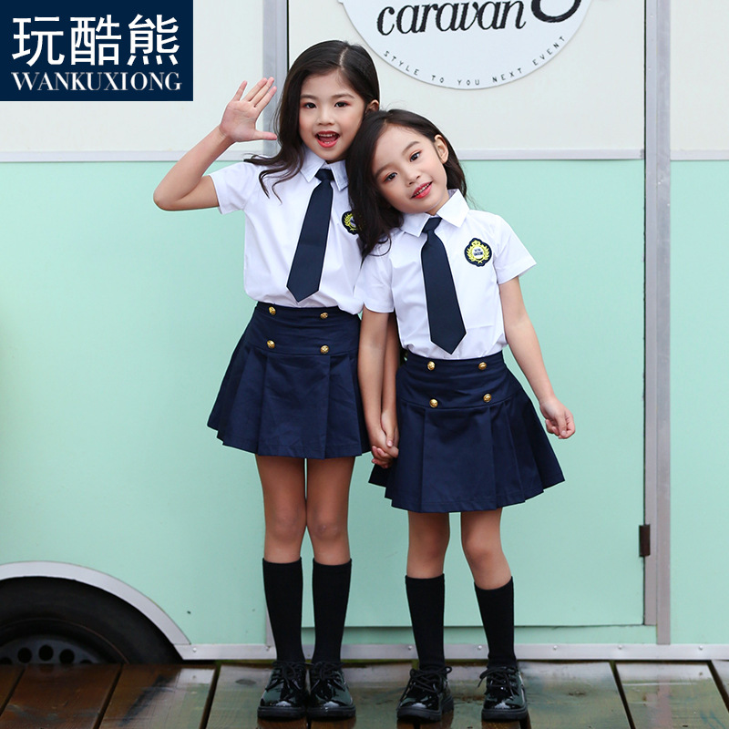 [USD 38.70] Kindergarten uniform British Summer College style Japanese