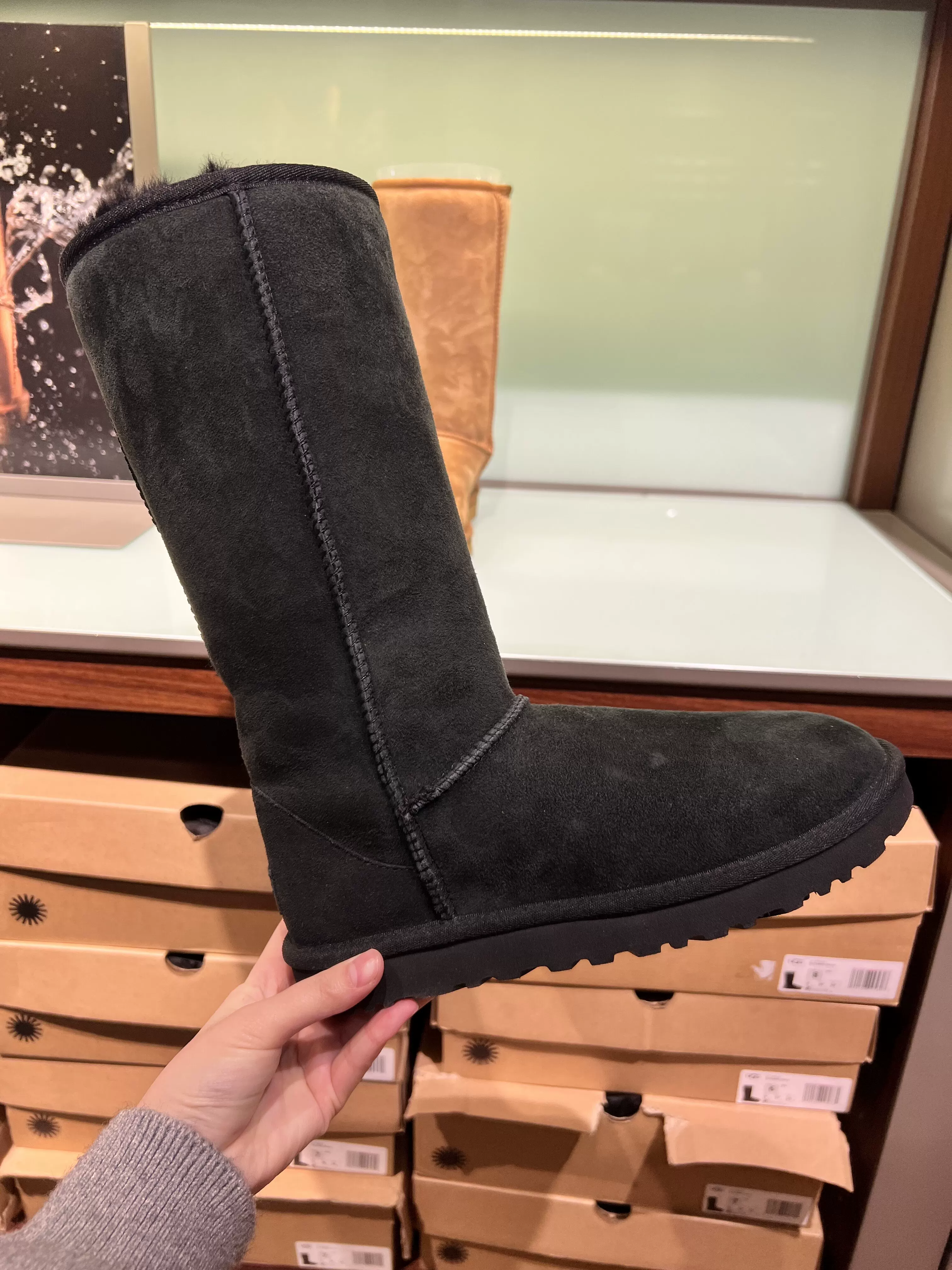 Покупка сапог UGG для женщин 1016224 из австралийской овчины и волос, все в одном