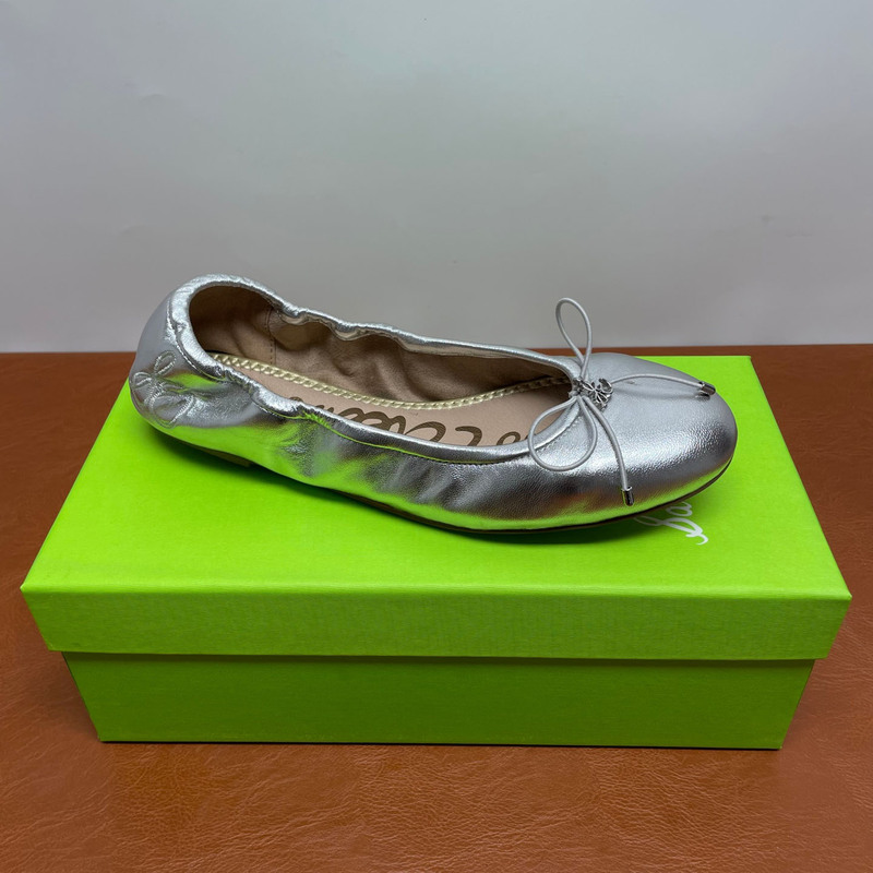 Foreign Trade Original Women's Shoes, Sheepskin Slip-On Shoes, Spring Comfortable Flat-Soled Lightweight Bow-Knot Ballet Shoes