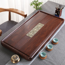 Whole ebony tea tray Solid wood log household tray Simple Kung Fu tea set size tea table Tea sea bakelite