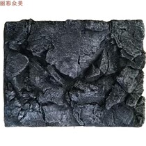 PU Background board 3d Solid water group Three lakes Light Seawater Fish Tank Climbing the Rainforest View Home Hotel Decoration