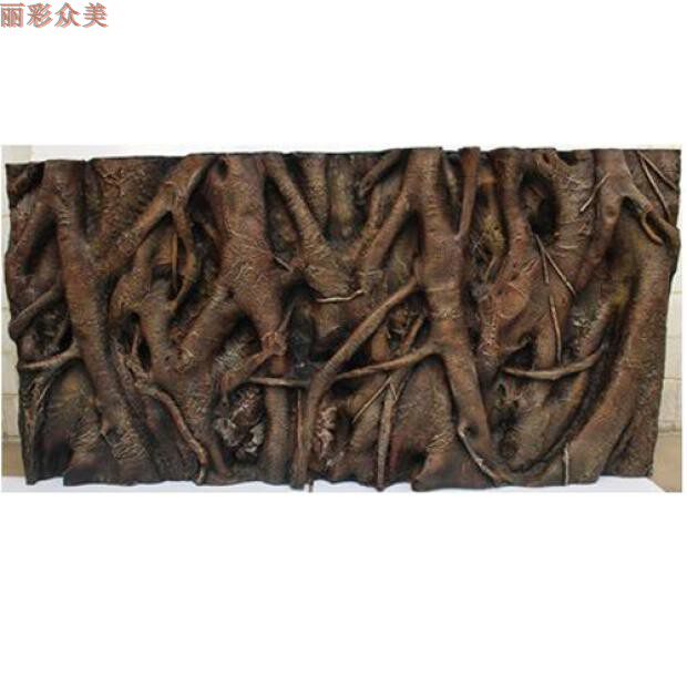 PU Background Board 3d Solid Three Lakes Light Sea Water Climbing Spotting Wood Tree Roots Rainforest Home Hotel View and Decorative Fish Tank