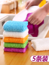 Bamboo fiber non-stick oil dish cloth housework cleaning rag household kitchen supplies to oil dish towel absorbent towel