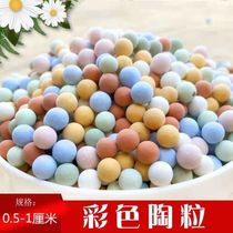 Colored ceramsite flower with bottom paving stone potted breathable hydroponic flower succulent nutritious soil planting flower terracotta ball