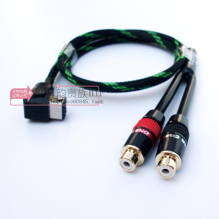 ✅Pioneer pioneer car audio CD DVD dedicated to double lotus head 2rca female input AUX audio cable