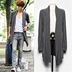 Hàn Quốc phiên bản của những người đàn ông cơ thể trẻ chắn gió của trung dài dệt kim cardigan thở kem chống nắng áo choàng áo choàng áo siêu mỏng 