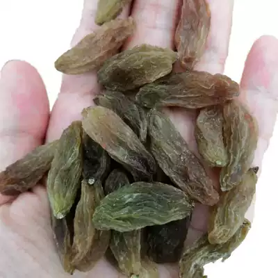 Super-large green Fragrant Concubine raisins Xinjiang specialty non-nuclear large particles air-dried Turpan rose fragrance 500g
