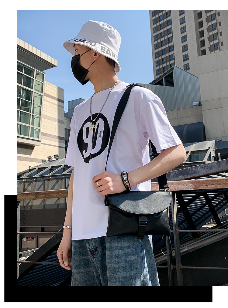 Túi đeo vai mini túi nhỏ thời trang đường phố Túi nhỏ Messenger chết bay cưỡi 蹦迪 包 2019 nam mới đeo túi đeo chéo - Túi của con người balo juno