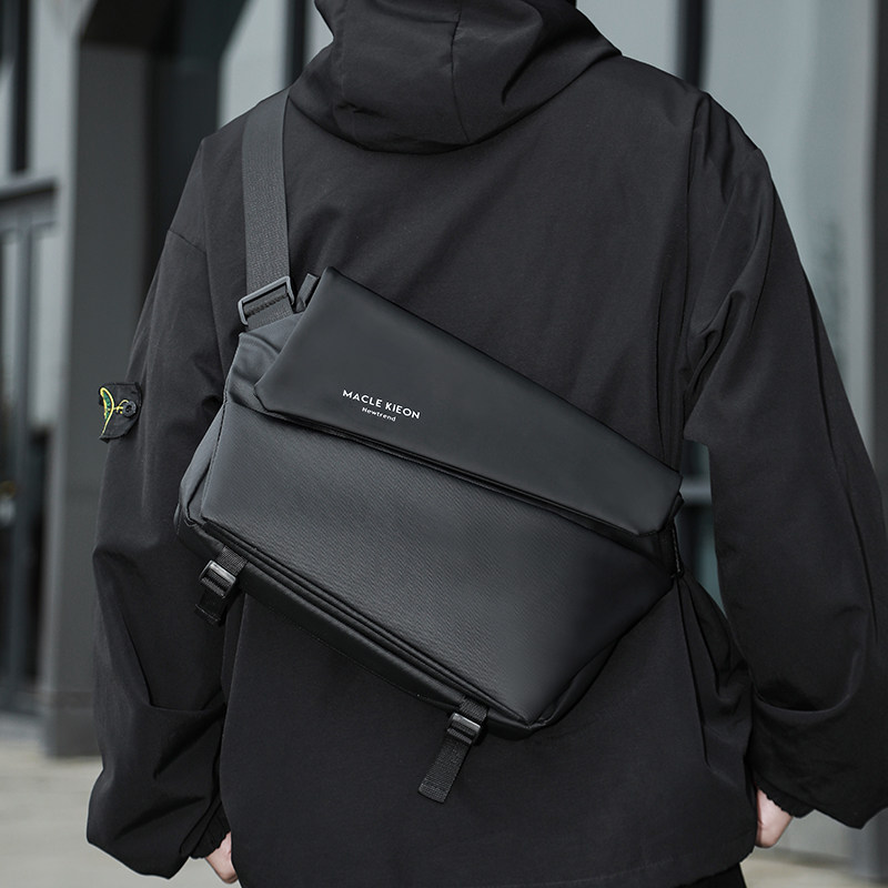 Men's Crossbody Bag, Trendy Commuter Messenger Bag, Men's Chest Bag, Functional Sports Cycling Bag, Motorcycle Backpack, Shoulder Bag