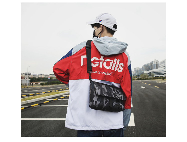 Tide thương hiệu túi chéo chéo nam túi xách hai mặt postman xu hướng túi đeo vai hip-hop túi cá tính túi thủy triều 蹦迪 in - Túi của con người túi christian dior