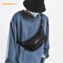 Chest Bag Male Tide Card Diagonal Satchel Bag Boys Single Shoulder Bag Tide Ins Small Satchel Small Satchel Bag Mens Bag