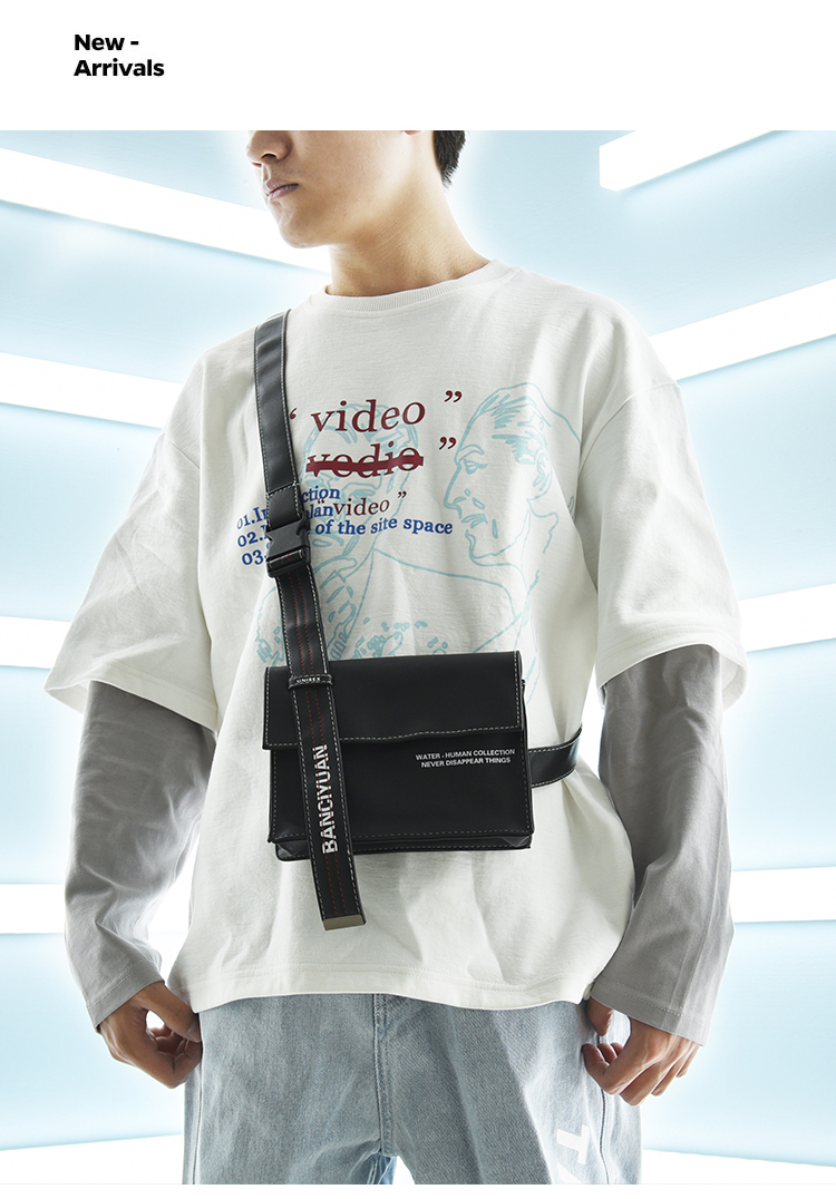 Ins Nhật Bản Tide thương hiệu ba lô túi ngực Messenger túi Xiaodi túi đeo vai túi đường phố hip hop nam và nữ - Túi của con người túi lyn