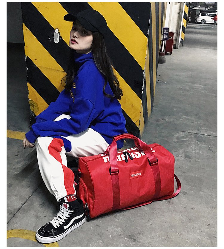 Túi thể dục nam túi thể thao ngắn khoảng cách nhẹ túi du lịch kinh doanh đơn giản túi xách du lịch nữ túi hành lý công suất lớn túi đựng quần áo du lịch