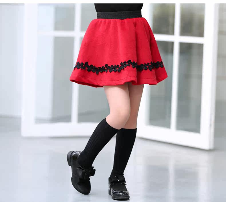 Jupe fillette MORSAISTAR en mélange - Ref 2048905 Image 38