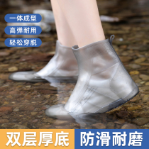 雨鞋长款全身透明防暴雨徒步单人大人男款女式一次性防水搭配雨衣