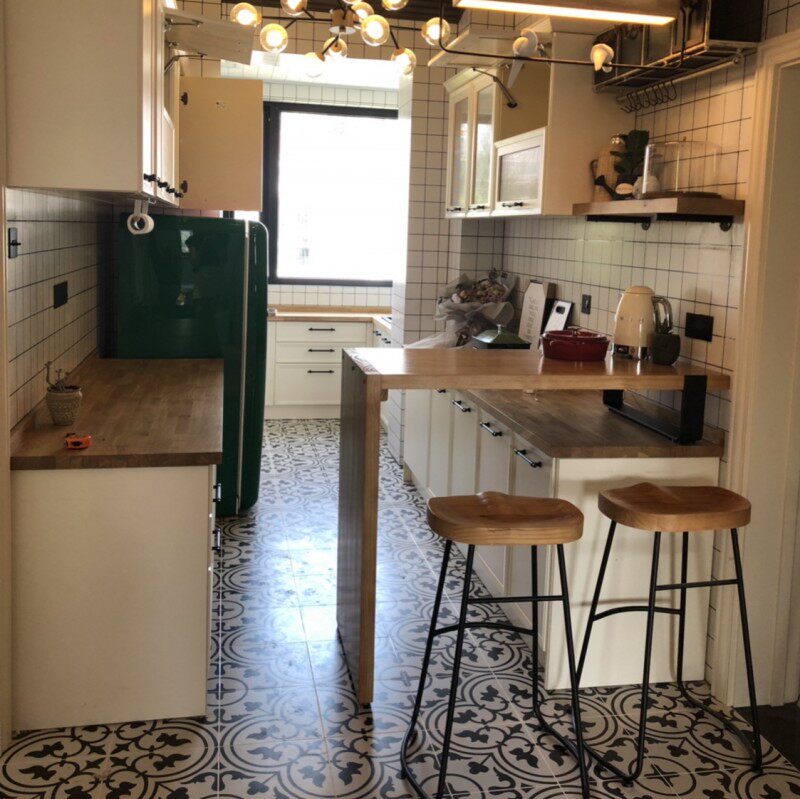 Beautiful home wood kitchen countertop wooden countertop Solid wood cabinet countertop Wood island table 38mm