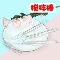 Make mud slime with a stirring stick Sakura spoon Cute girl heart transparent foaming glue material tool stick net red