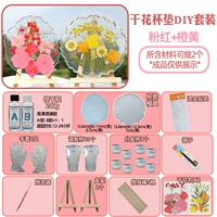 Материал для сухой цветочной монеты упаковка B3-Yellow+порошок