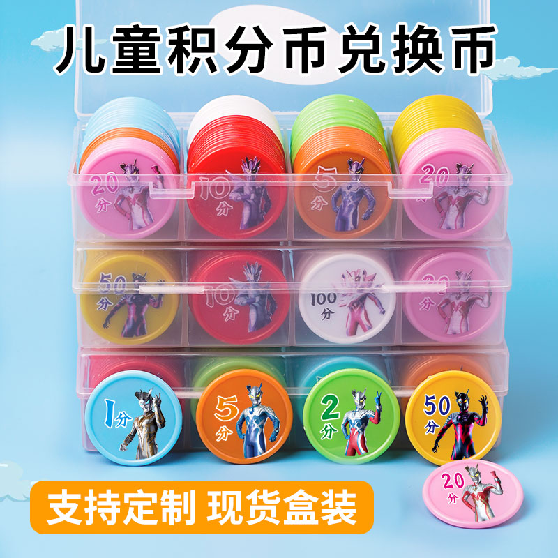Otman Points Coin Customized Elementary School Students Reward Money Kindergarten Generation Gold Coin Training Course Reward Points Card Plastic-Taobao