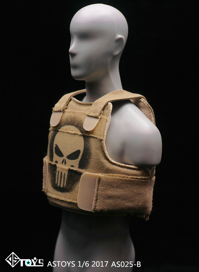 2 Colores En Stock astoys 1//6 escala AS025 Calavera Punisher Chaleco táctico
