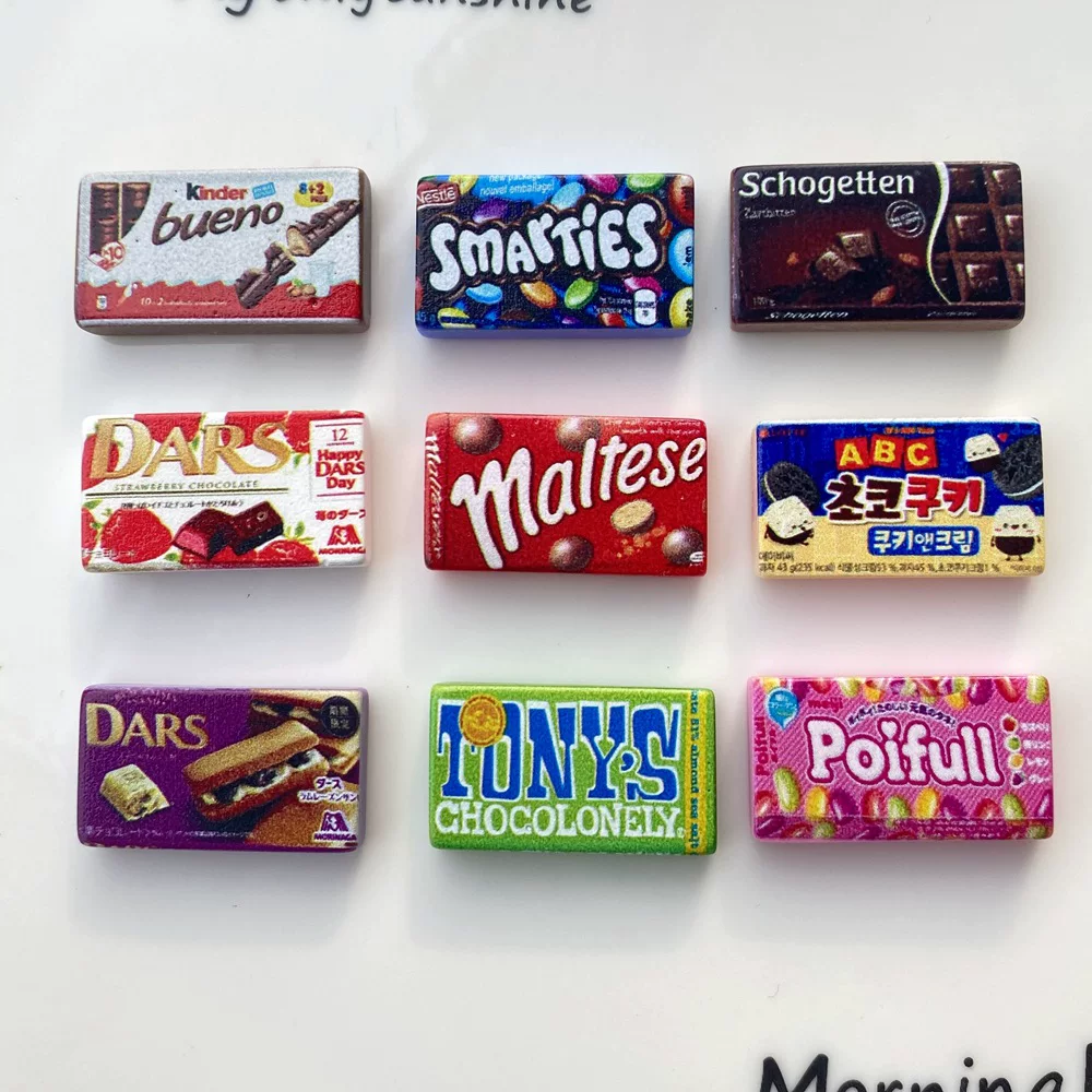10PCS SIMULATION Chocolate Candy Box FlatBack Resin Cabochon