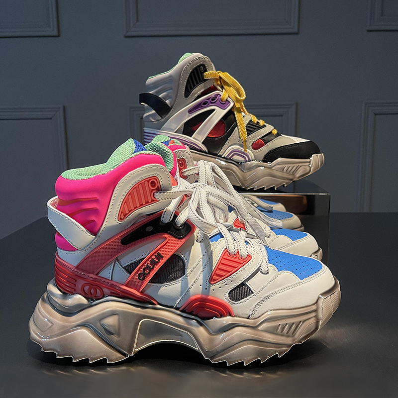 European station 2022 pine thick sole leisure sports daddy shoes and daddy shoes killed ~(no retreat)