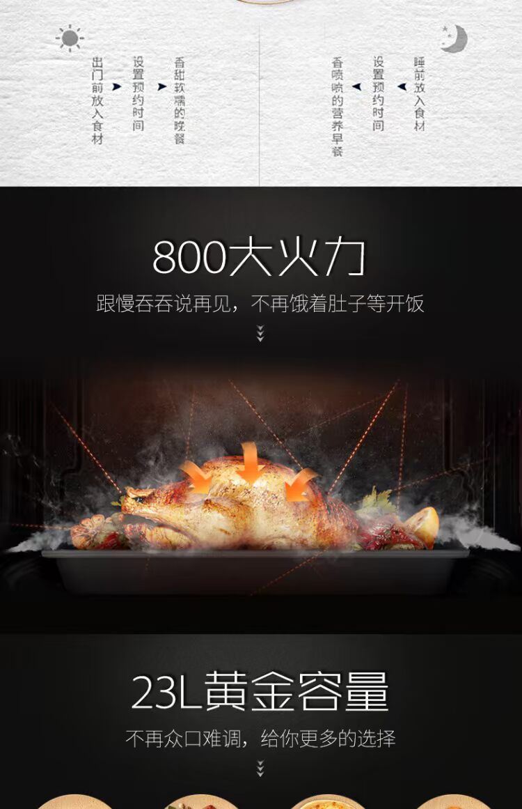 Menu lò vi sóng thông minh Galanz / Glan Shi G80F23CN3P-SR (W0) - Lò vi sóng lò vi sóng lg