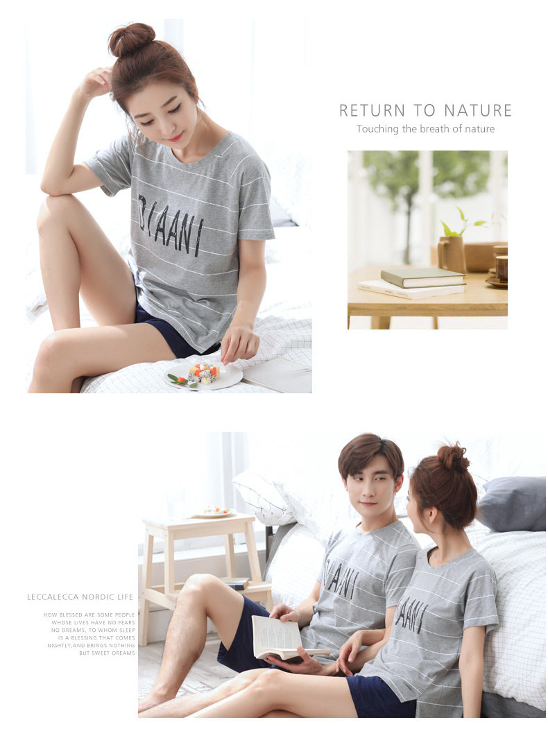 Pyjama mixte en Coton à manche courte - Ref 3005860 Image 11