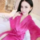 Mùa thu và mùa đông dài flannel cặp vợ chồng áo ngủ nữ áo choàng tắm flannel kích thước lớn san hô nhung đồ ngủ áo choàng lụa ngủ đẹp