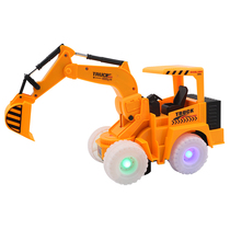 Boy Children Bulldozer Electric Universal Engineering Sports Car Toy Model Luminous simulation excavator toy car