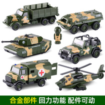 Child Resilience Fire Truck Toy Suit Crane Lift Engineering Car Rescue Sanitation Car Boy Car Model