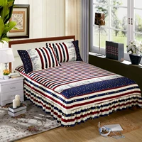 Giường váy bedspread Simmons bảo vệ tay áo một mảnh nệm bìa 1,5m /1.8m doanh nghiệp giường đơn giản giường lanh trượt - Trang bị tấm ga giường spa đẹp