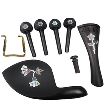 4 4 Inlaid Shells Uwood Violin Accessories Strings string Strings Twist Pull Strings Plate Gill Tail Rope Fine Tuning