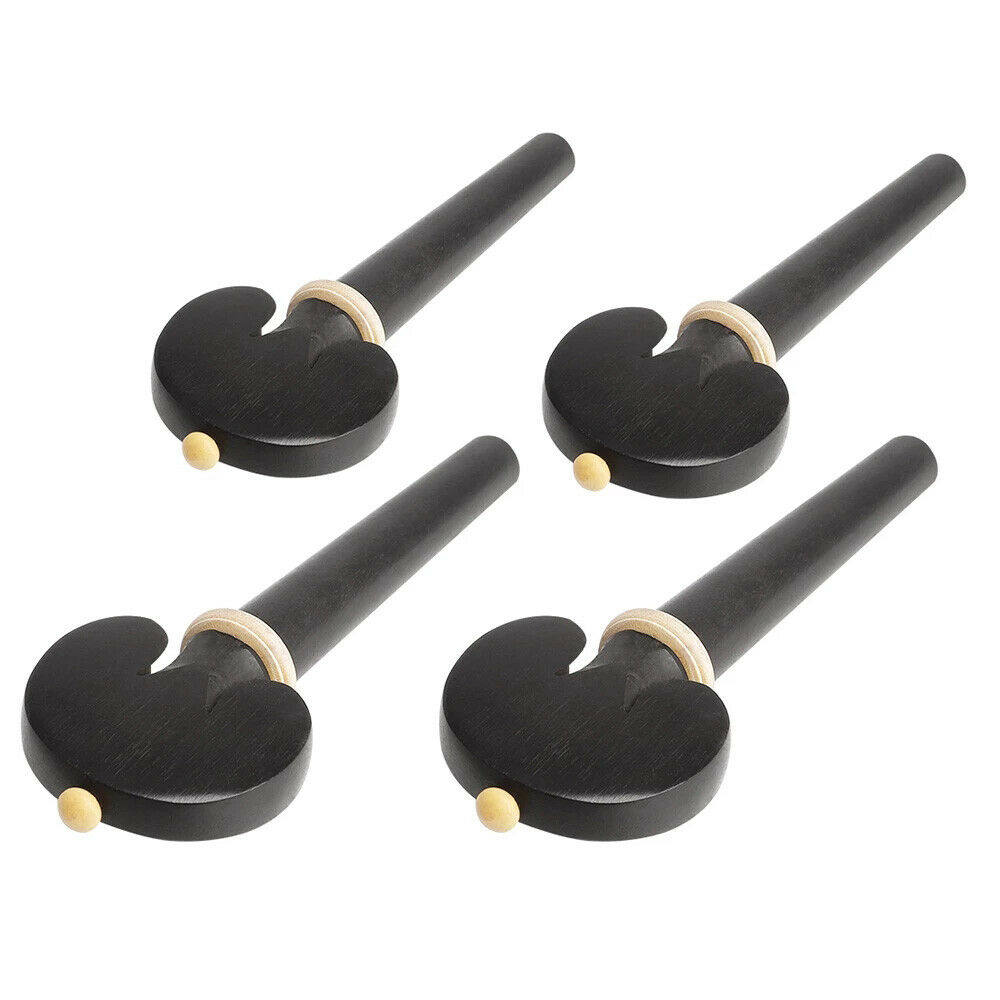 4 Umu small violinist strings buttonshaft Uwood inlaid with yellow Yang full set of violin shafts 4 4 viola accessories