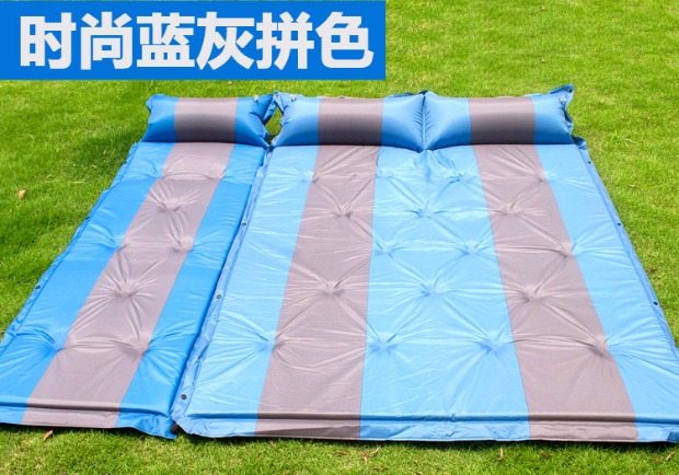 Sản phẩm mới khuyến mãi tự động đệm bơm hơi ngoài trời lều ngủ pad ẩm pad mở rộng dày đôi không khí đệm cắm trại cắm trại - Thảm chống ẩm / Mat / Gối thảm picnic