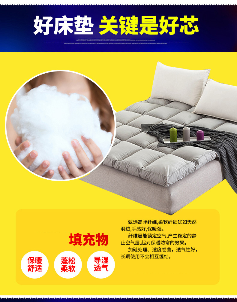 10cm dày tatami nệm đơn ký túc xá sinh viên đôi pad là 1.5 / 1.8m nệm giường mềm - Nệm nệm lò xo