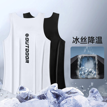 Basketball vest mens summer quick-drying sleeveless mesh jacket sports Kobe jersey running basketball uniform training fitness