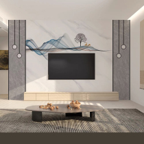 TV background wall wallpaper decoration living room light luxury modern simple 3D film and television Wall paper cloth household 8D mural atmosphere