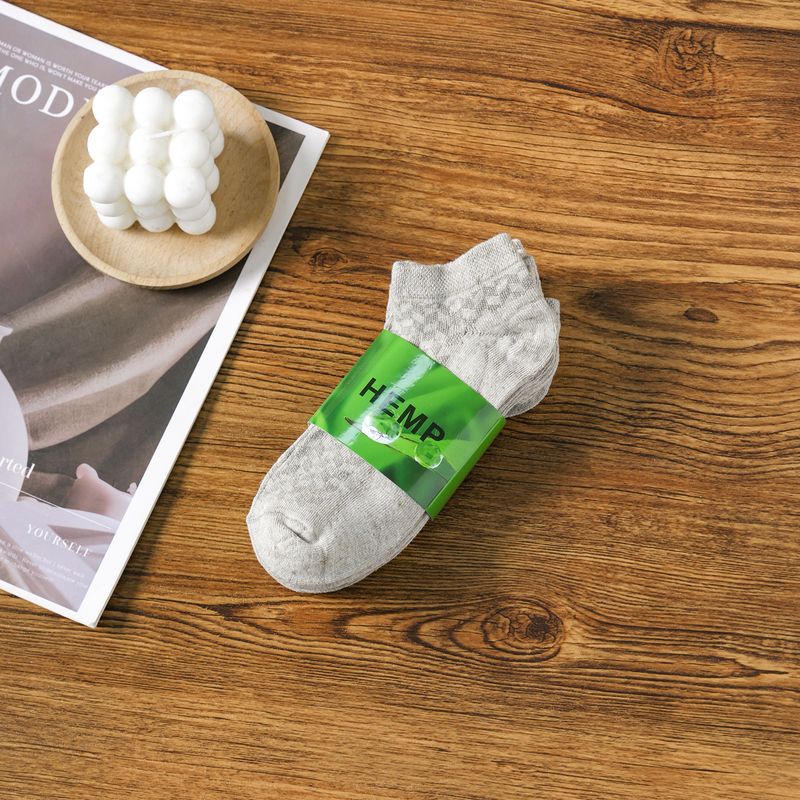 Xiangyongzi [5 Pairs Pack] Mugwort Honeycomb No-Show Socks