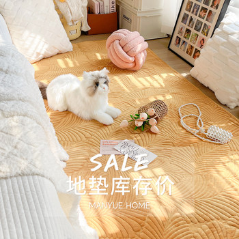 Cost-effective crystal velvet living room floor mat blanket cushion