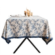 French retro cotton and linen tablecloth tablecloth household