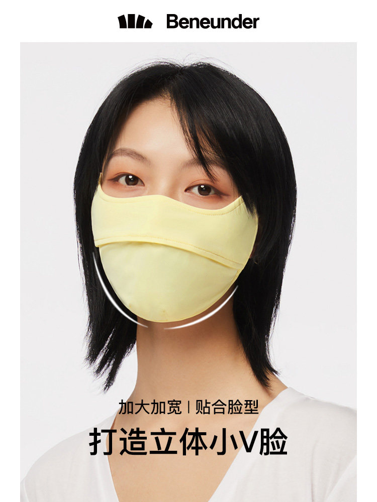 蕉下 冰丝防紫外线透气口罩 男女同款 图1