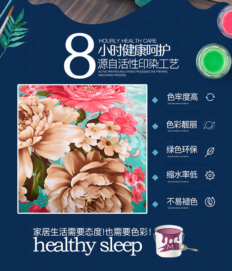 Mùa thu và mùa đông lưới đỏ bông bốn mảnh chà nhám hoa Osaka 1,5 m 1,8m cotton ga trải giường bộ ga giường