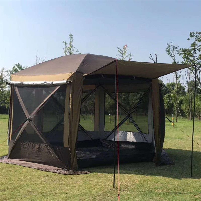 Mongolia Bag Coated Silver Sunscreen Great Cool Shed Outdoor screen Tent Camping Speed Open Rain tent Activities Sky Curtain
