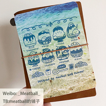 Meatball Original Plastic Pad TN Passport Size Beach Smoothie Front and Back