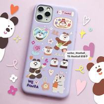 Meatball original phone case purple Panda