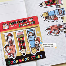Meatball Original Pen-shaped Magnetic Bookmark 3 pieces