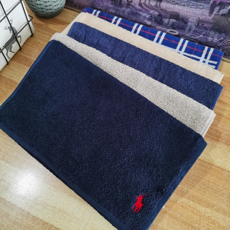 Exported to Japan, Original Plain Embroidered Polo Terry Absorbent Soft Dark-Colored Adult Towel Face Towel Washcloth Exported to Japan, Original Plain Embroidered Polo Terry Absorbent Soft Dark-Colored Adult Towel Face Towel Washcloth