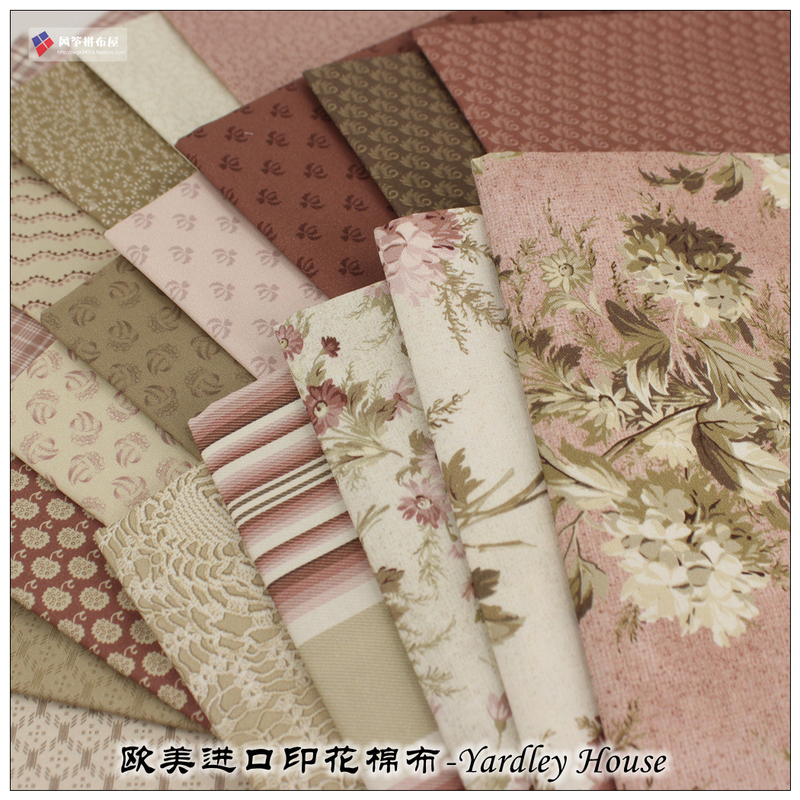 European and American Imported Printed Cotton Fabric - Yardley House Handmade DIY Patchwork Fabric European and American Imported Printed Cotton Fabric - Yardley House Handmade DIY Patchwork Fabric
